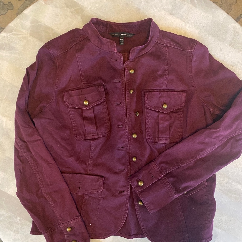 Burgundy jacket
